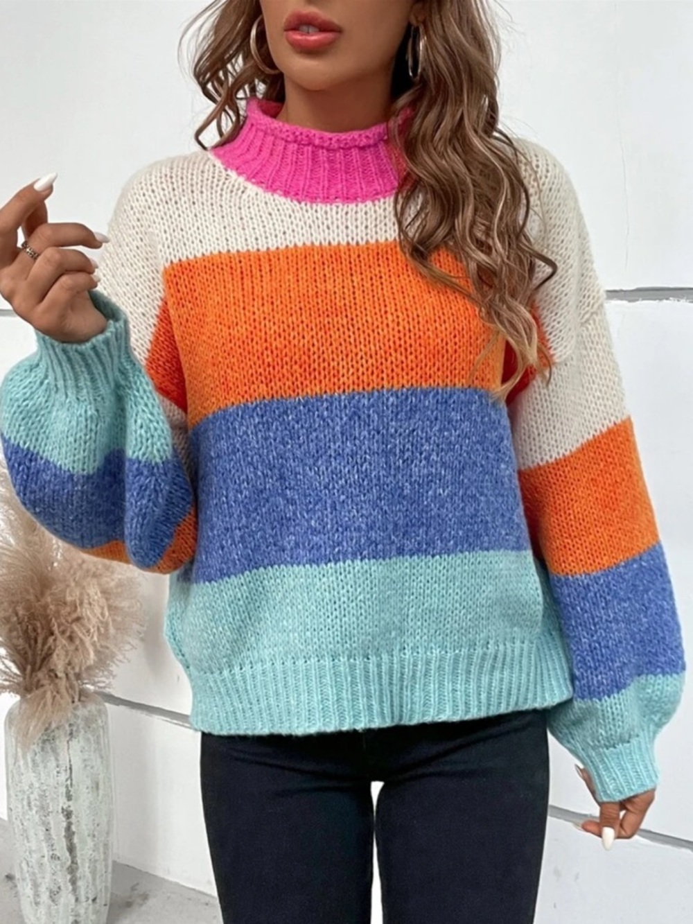Color Block Sweater - Picture 11 of 13